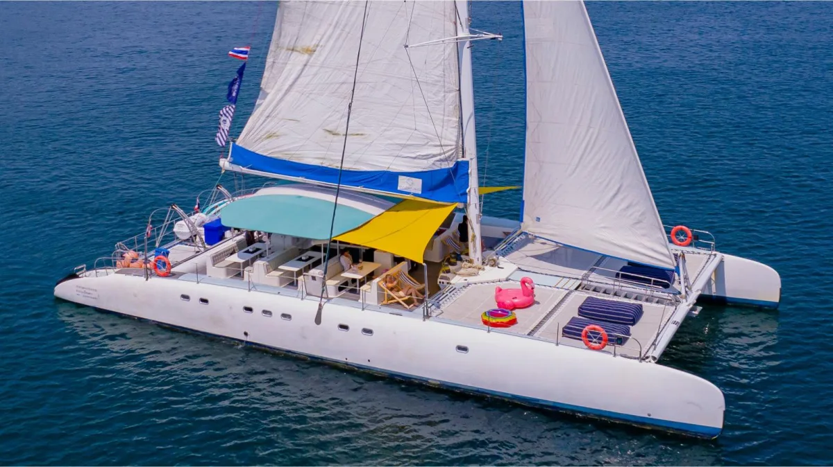 Floating Beach — 75ft Tahiti Large Group Boat Charter Phuket